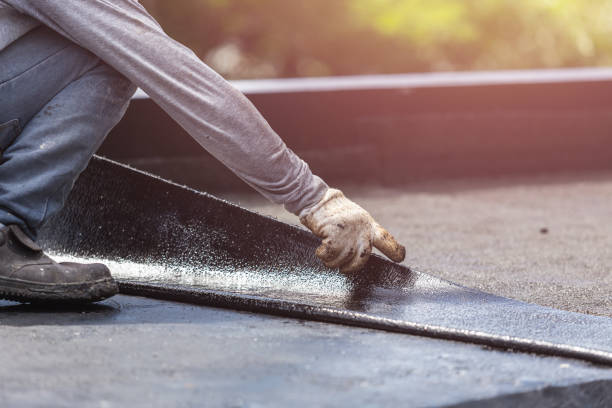 Professional Waterproofing technician working in Aurora, OH